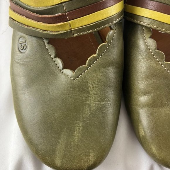 Josef Seibel Green Leather Mules - Picture 3 of 8